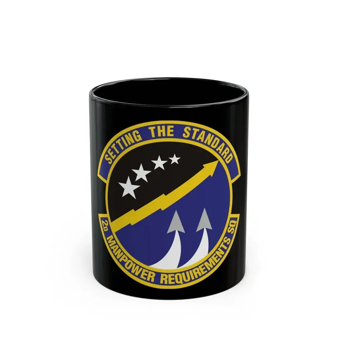 2d Manpower Requirements Squadron (U.S. Air Force) Black Coffee Mug 11oz - Go Mug Yourself
