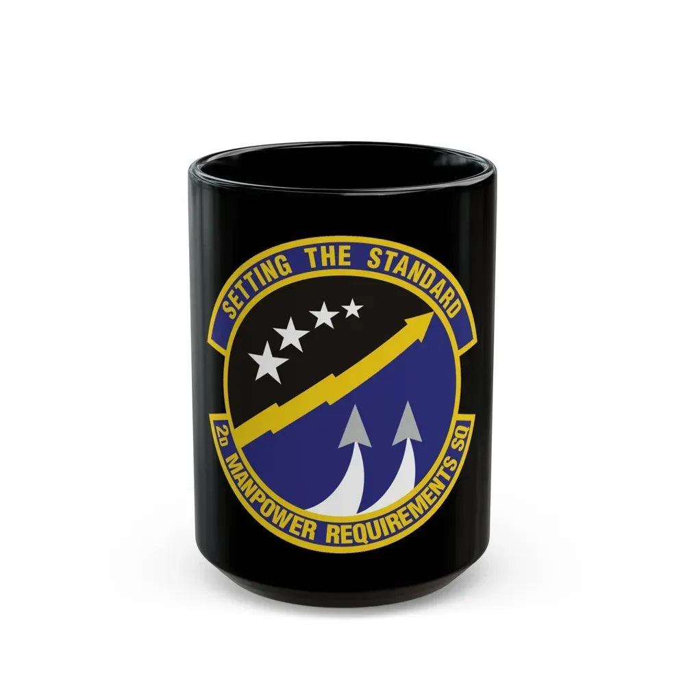 2d Manpower Requirements Squadron (U.S. Air Force) Black Coffee Mug 15oz - Go Mug Yourself
