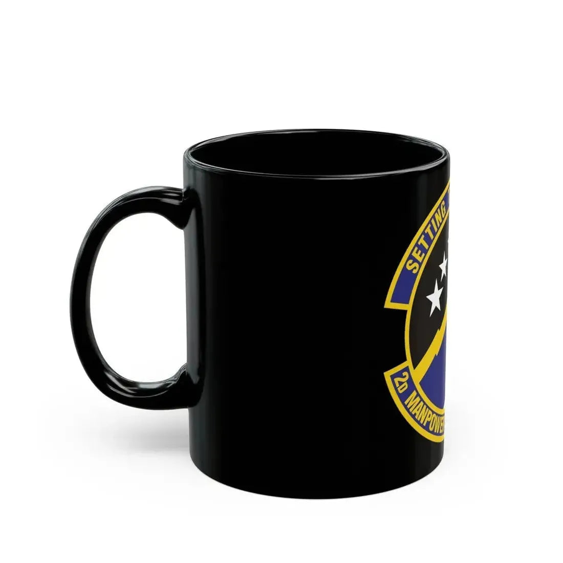 2d Manpower Requirements Squadron (U.S. Air Force) Black Coffee Mug - Go Mug Yourself