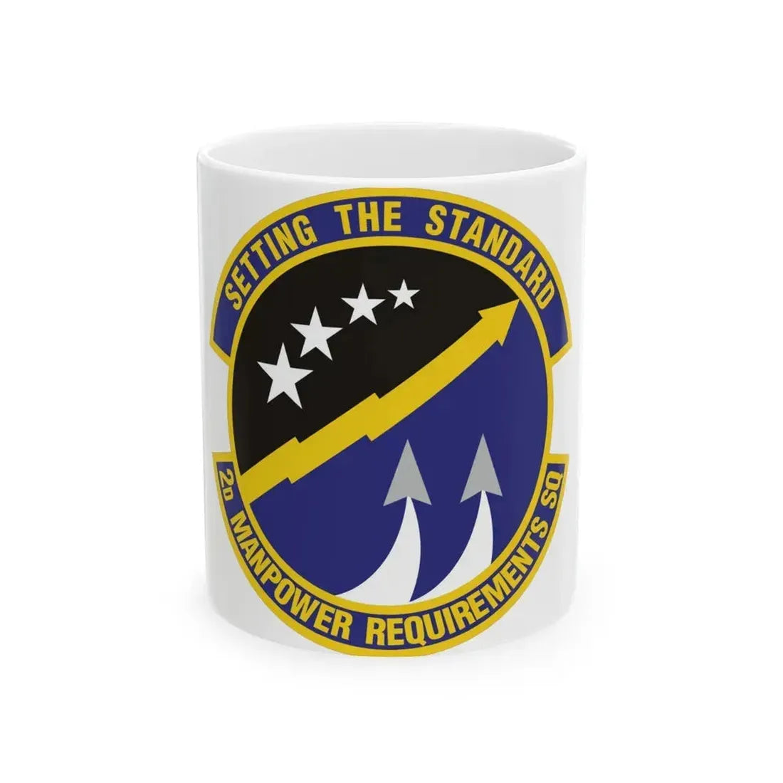 2d Manpower Requirements Squadron (U.S. Air Force) White Coffee Mug 11oz - Go Mug Yourself