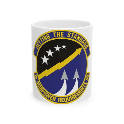 2d Manpower Requirements Squadron (U.S. Air Force) White Coffee Mug 11oz - Go Mug Yourself