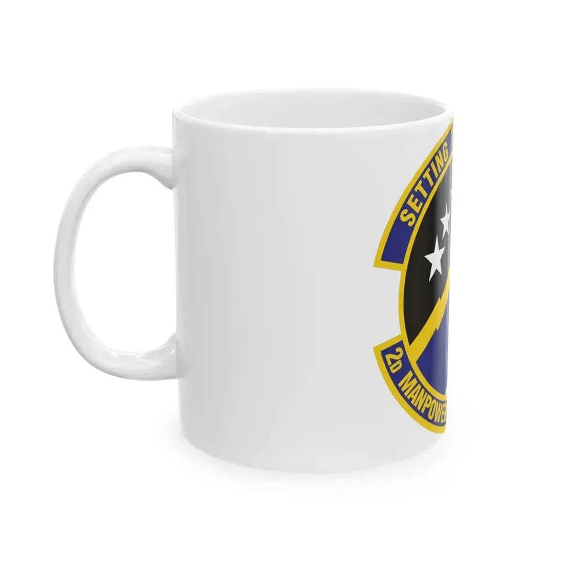 2d Manpower Requirements Squadron (U.S. Air Force) White Coffee Mug - Go Mug Yourself