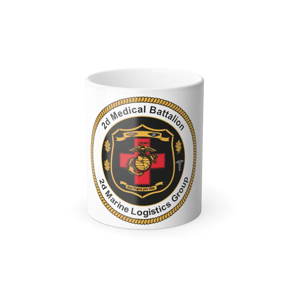 2d Medical Battalion 2d Marine Logistical Group (USMC) Color Changing Mug 11oz-11oz-Go Mug Yourself