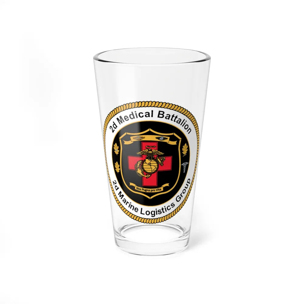 2d Medical Battalion 2d Marine Logistical Group (USMC) Pint Glass 16oz-16oz-Go Mug Yourself