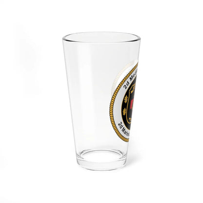 2d Medical Battalion 2d Marine Logistical Group (USMC) Pint Glass 16oz-Go Mug Yourself