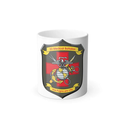 2d Medical Battalion Nos Pugna Pro Vita (USMC) Color Changing Coffee Mug 11oz - Go Mug Yourself