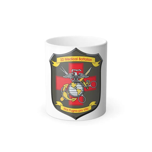 2d Medical Battalion Nos Pugna Pro Vita (USMC) Color Changing Coffee Mug 11oz - Go Mug Yourself