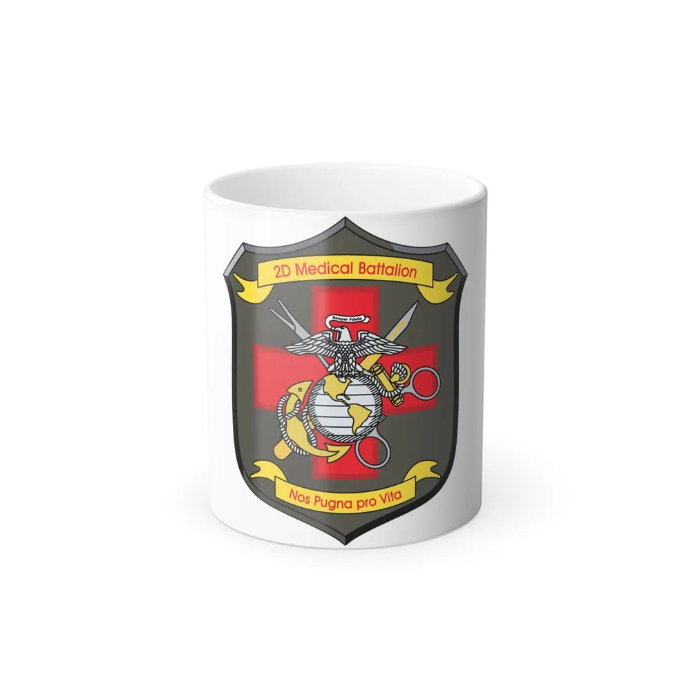 2d Medical Battalion Nos Pugna Pro Vita (USMC) Color Changing Mug 11oz-11oz-Go Mug Yourself