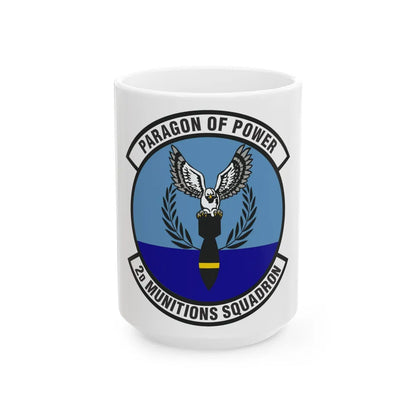 2d Munitions Squadron (U.S. Air Force) White Coffee Mug-15oz-Go Mug Yourself