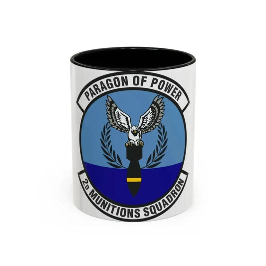 2d Munitions Squadron (U.S. Air Force) Accent Coffee Mug 11oz Black - Go Mug Yourself