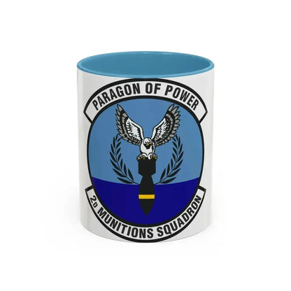 2d Munitions Squadron (U.S. Air Force) Accent Coffee Mug 11oz Light Blue - Go Mug Yourself