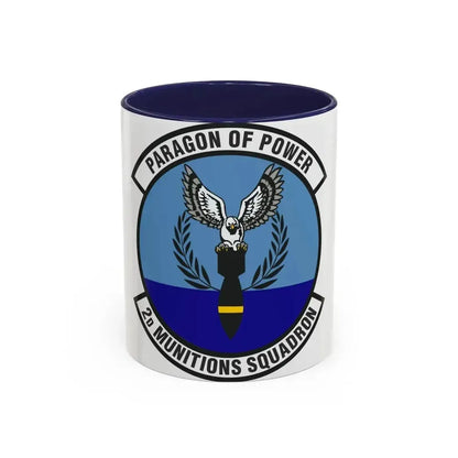 2d Munitions Squadron (U.S. Air Force) Accent Coffee Mug 11oz Navy - Go Mug Yourself