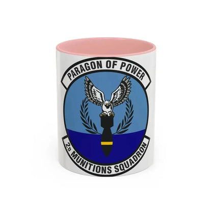 2d Munitions Squadron (U.S. Air Force) Accent Coffee Mug 11oz Pink - Go Mug Yourself