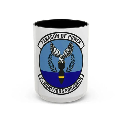 2d Munitions Squadron (U.S. Air Force) Accent Coffee Mug 15oz Black - Go Mug Yourself