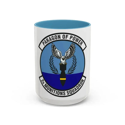 2d Munitions Squadron (U.S. Air Force) Accent Coffee Mug 15oz Light Blue - Go Mug Yourself
