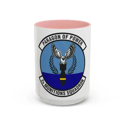 2d Munitions Squadron (U.S. Air Force) Accent Coffee Mug 15oz Pink - Go Mug Yourself