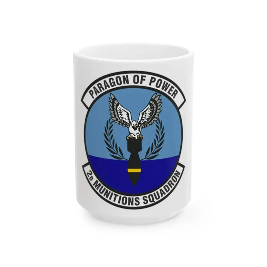 2d Munitions Squadron (U.S. Air Force) White Coffee Mug 15oz - Go Mug Yourself