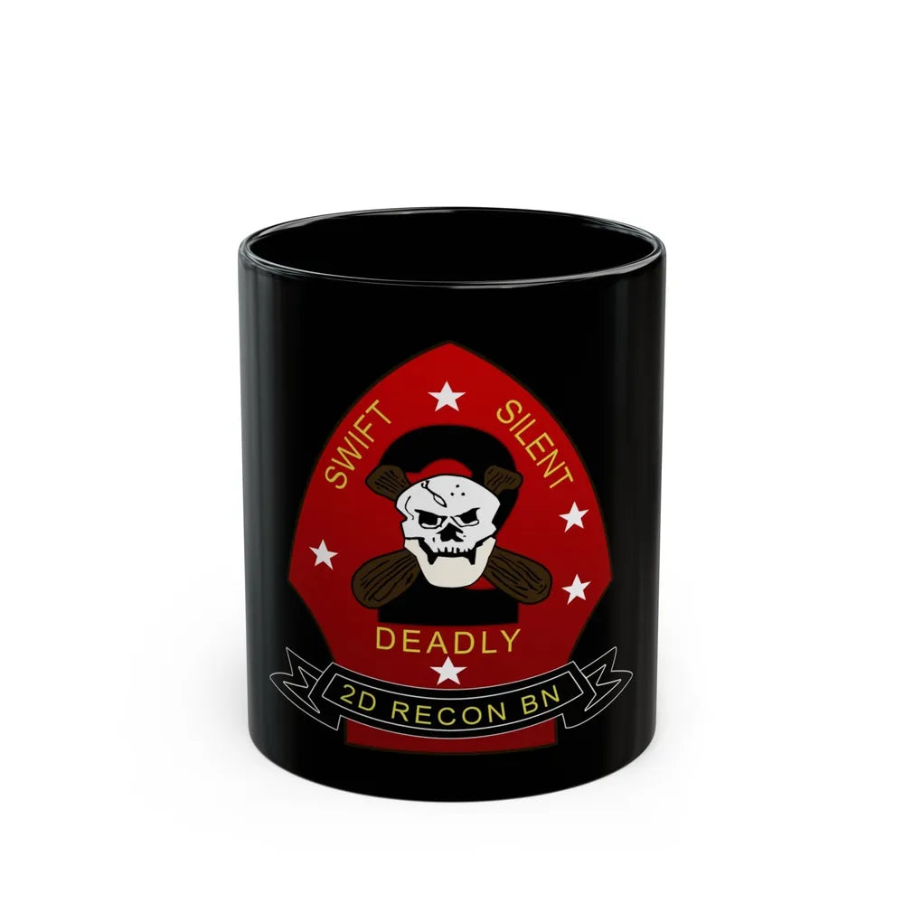 2d Reconnaissance Battalion (USMC) Black Coffee Mug-11oz-Go Mug Yourself