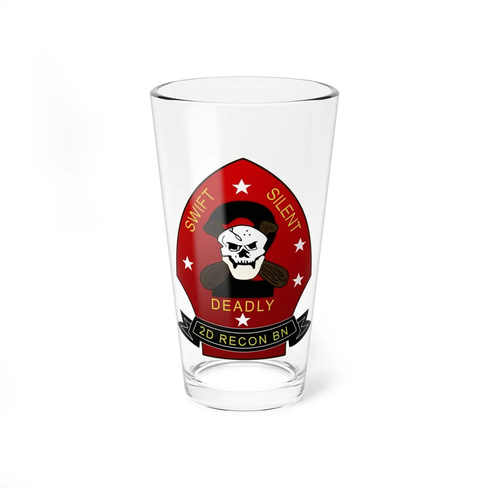 2d Reconnaissance Battalion (USMC) Pint Glass 16oz-16oz-Go Mug Yourself