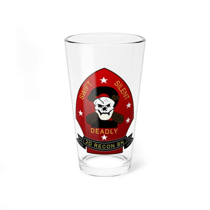 2d Reconnaissance Battalion (USMC) Pint Glass 16oz-16oz-Go Mug Yourself