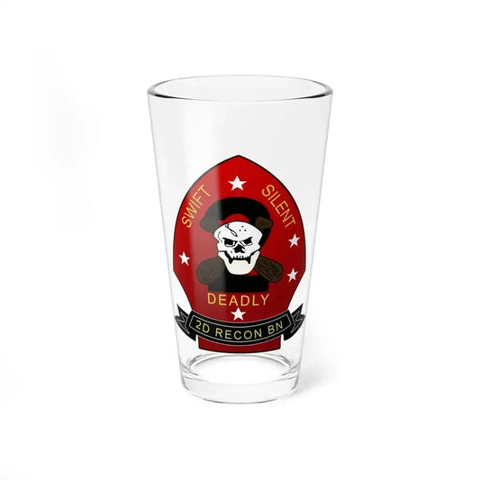 2d Reconnaissance Battalion (USMC) Pint Glass 16oz 16oz - Go Mug Yourself