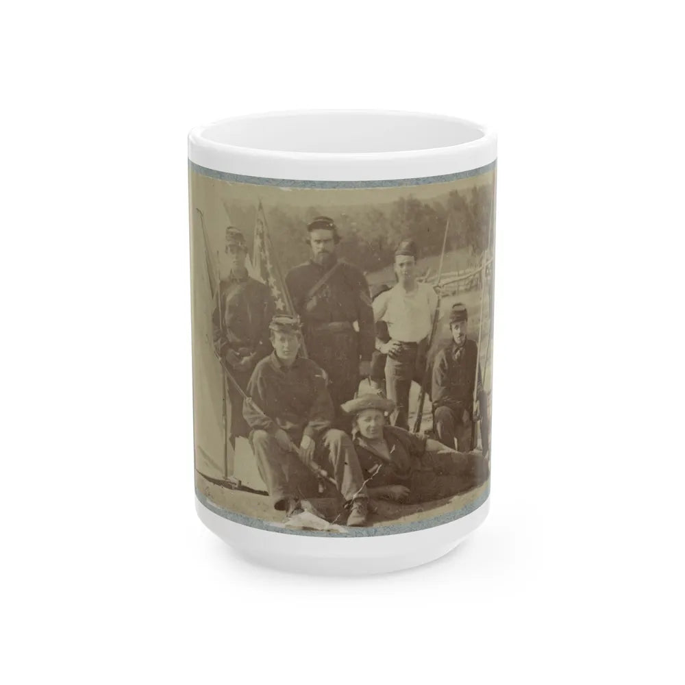 2d Rhode Island Infantry 001 (U.S. Civil War) White Coffee Mug-15oz-Go Mug Yourself