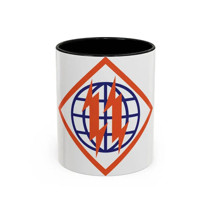 2d Signal Brigade (U.S. Army) Accent Coffee Mug 11oz Black - Go Mug Yourself