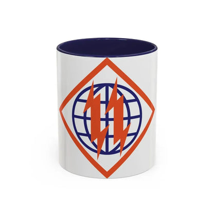 2d Signal Brigade (U.S. Army) Accent Coffee Mug 11oz Navy - Go Mug Yourself
