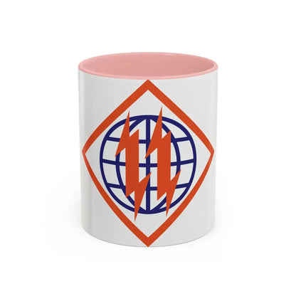 2d Signal Brigade (U.S. Army) Accent Coffee Mug 11oz Pink - Go Mug Yourself