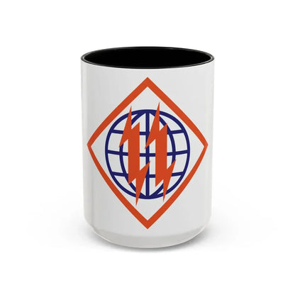 2d Signal Brigade (U.S. Army) Accent Coffee Mug 15oz Black - Go Mug Yourself