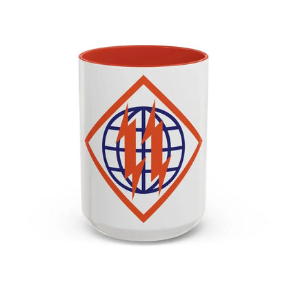 2d Signal Brigade (U.S. Army) Accent Coffee Mug 15oz Red - Go Mug Yourself
