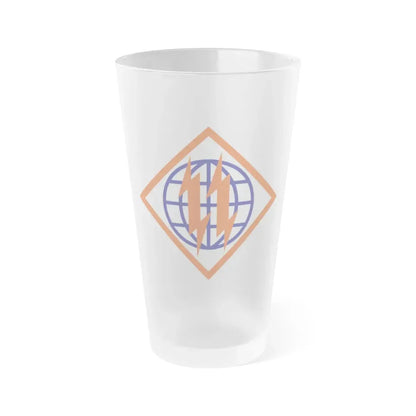 2d Signal Brigade (U.S. Army) Frosted Pint Glass 16oz Default Title - Go Mug Yourself