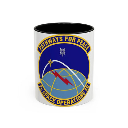 2d Space Operations Squadron (U.S. Air Force) Accent Coffee Mug 11oz Black - Go Mug Yourself