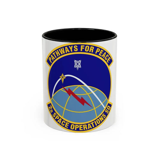 2d Space Operations Squadron (U.S. Air Force) Accent Coffee Mug 11oz Black - Go Mug Yourself