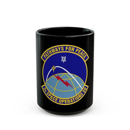 2d Space Operations Squadron (U.S. Air Force) Black Coffee Mug 15oz - Go Mug Yourself