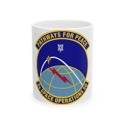2d Space Operations Squadron (U.S. Air Force) White Coffee Mug 11oz - Go Mug Yourself