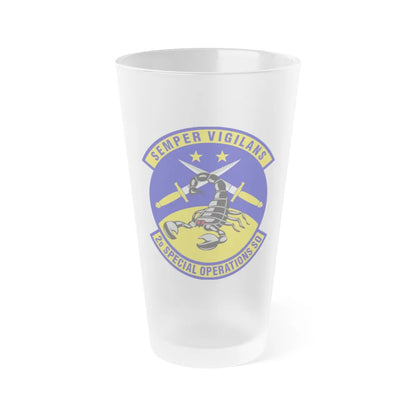 2d Special Operations Squadron (U.S. Air Force) Frosted Pint Glass 16oz-16oz-Frosted-Go Mug Yourself