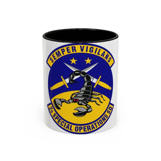 2d Special Operations Squadron (U.S. Air Force) Accent Coffee Mug 11oz Black - Go Mug Yourself