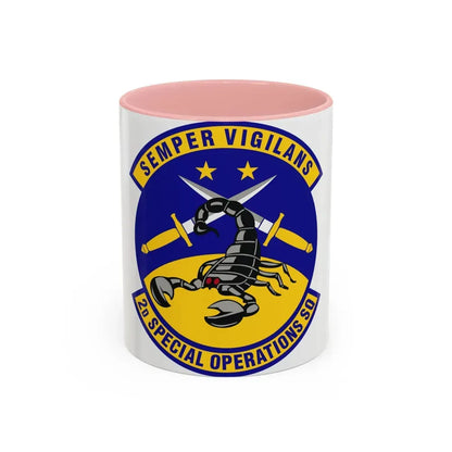 2d Special Operations Squadron (U.S. Air Force) Accent Coffee Mug 11oz Pink - Go Mug Yourself