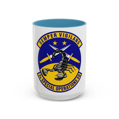 2d Special Operations Squadron (U.S. Air Force) Accent Coffee Mug 15oz Light Blue - Go Mug Yourself