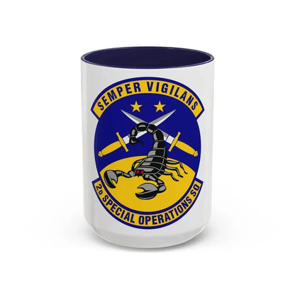 2d Special Operations Squadron (U.S. Air Force) Accent Coffee Mug 15oz Navy - Go Mug Yourself