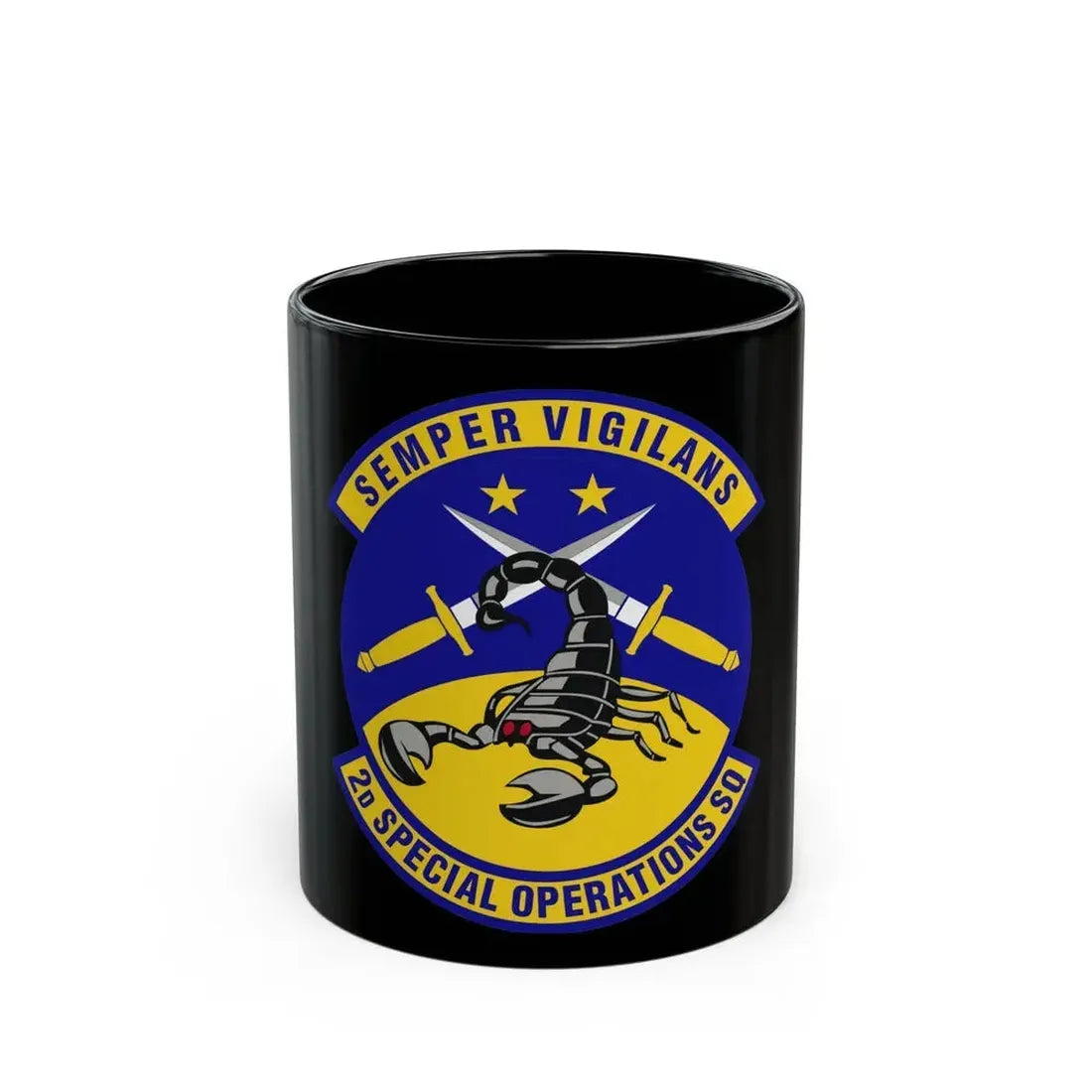 2d Special Operations Squadron (U.S. Air Force) Black Coffee Mug 11oz - Go Mug Yourself