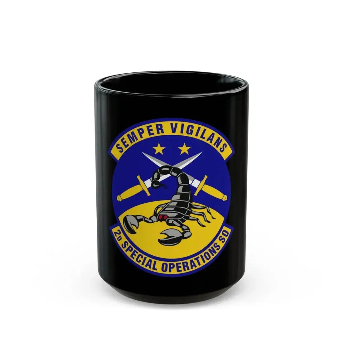 2d Special Operations Squadron (U.S. Air Force) Black Coffee Mug 15oz - Go Mug Yourself