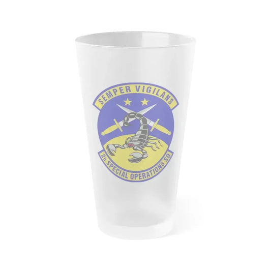 2d Special Operations Squadron (U.S. Air Force) Frosted Pint Glass 16oz 16oz Frosted - Go Mug Yourself