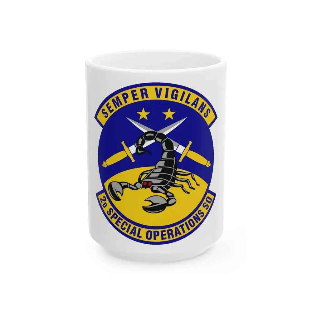 2d Special Operations Squadron (U.S. Air Force) White Coffee Mug 15oz - Go Mug Yourself