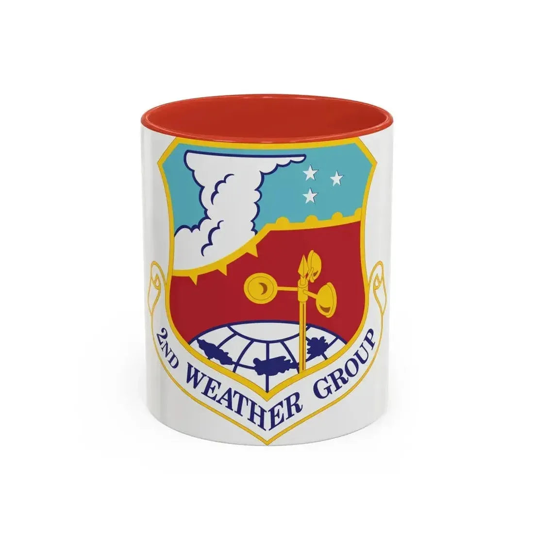 2d Weather Group (U.S. Air Force) Accent Coffee Mug 11oz Red - Go Mug Yourself