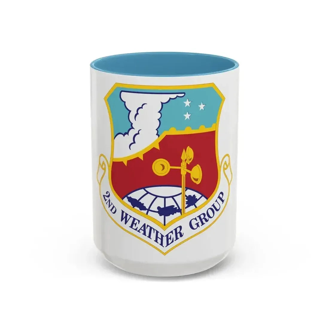 2d Weather Group (U.S. Air Force) Accent Coffee Mug 15oz Light Blue - Go Mug Yourself