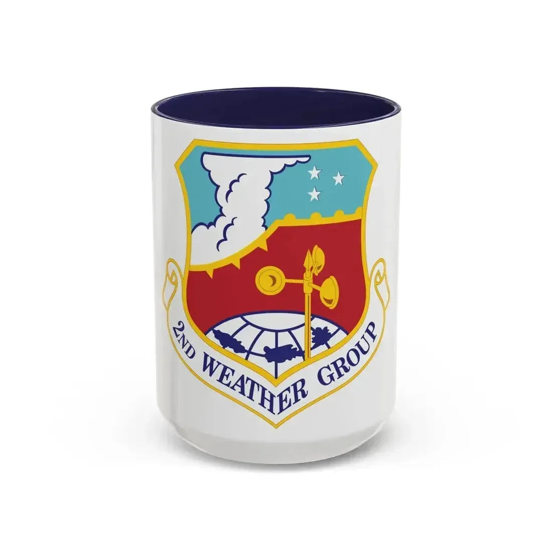 2d Weather Group (U.S. Air Force) Accent Coffee Mug 15oz Navy - Go Mug Yourself