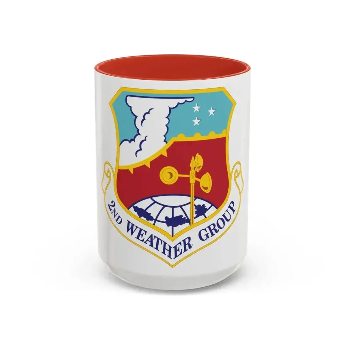 2d Weather Group (U.S. Air Force) Accent Coffee Mug 15oz Red - Go Mug Yourself