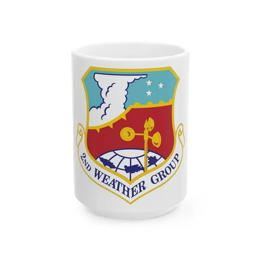 2d Weather Group (U.S. Air Force) White Coffee Mug 15oz - Go Mug Yourself
